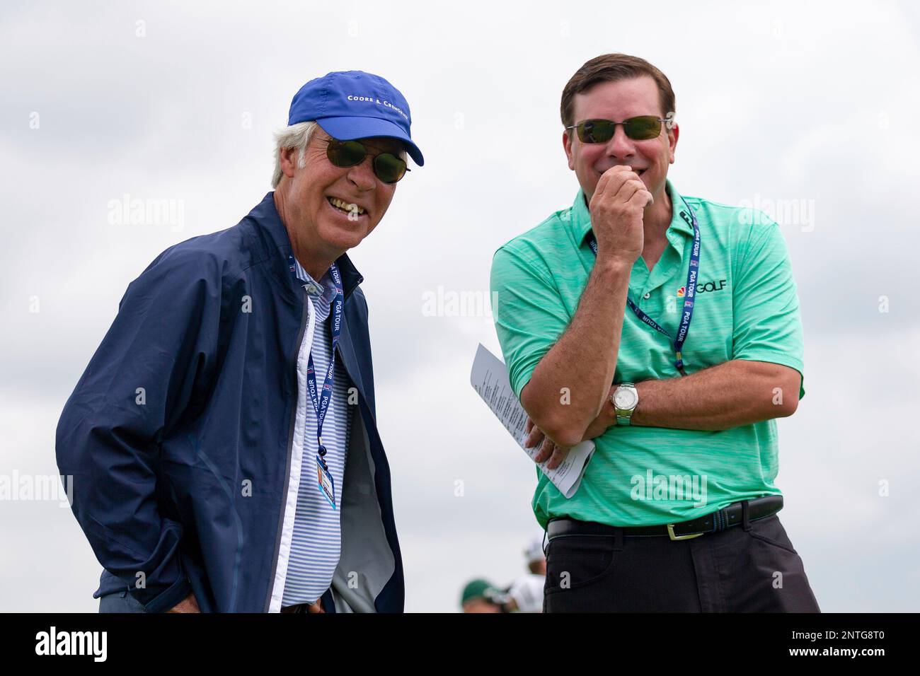 DALLAS, TX - MAY 09: Ben Crenshaw smiles for the camera during the first  round of the AT&T Byron Nelson on May 9, 2019 at Trinity Forest Golf Club  in Dallas, TX. (