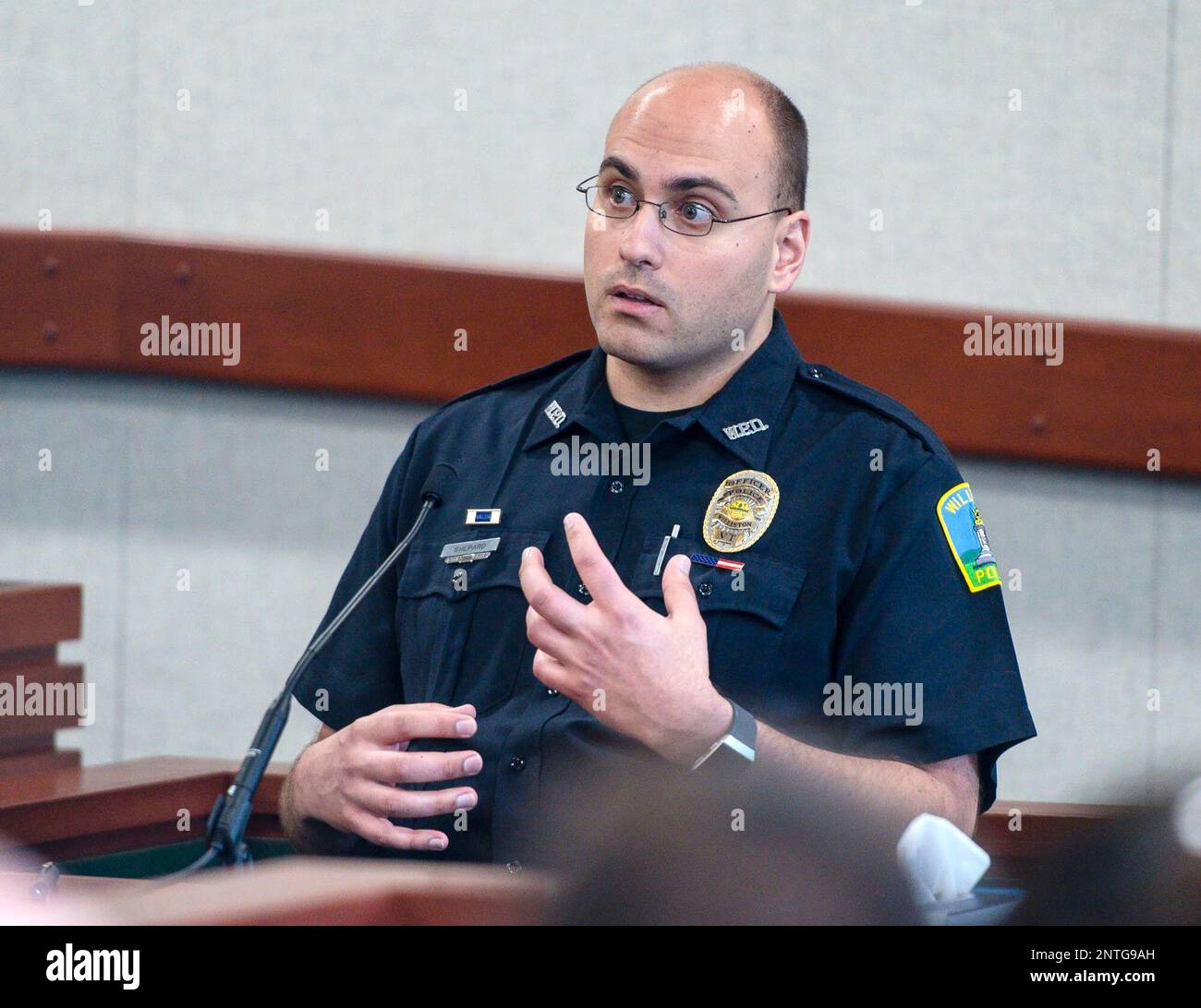 Williston police officer Eric Shepard describes being the first officer ...