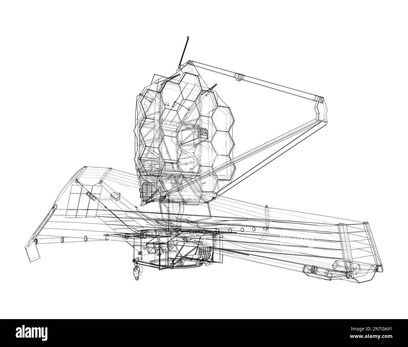 James Webb Space Telescope Stock Photo