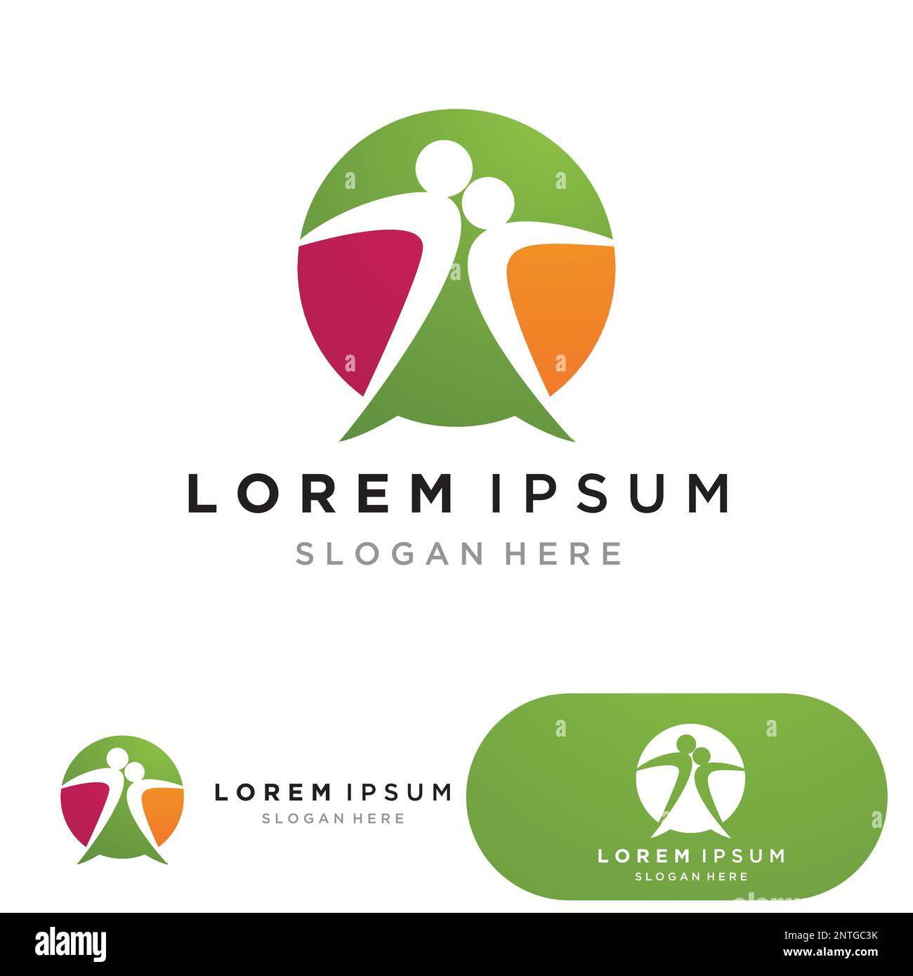 Healthy Life People Logo Stock Vector Image & Art - Alamy