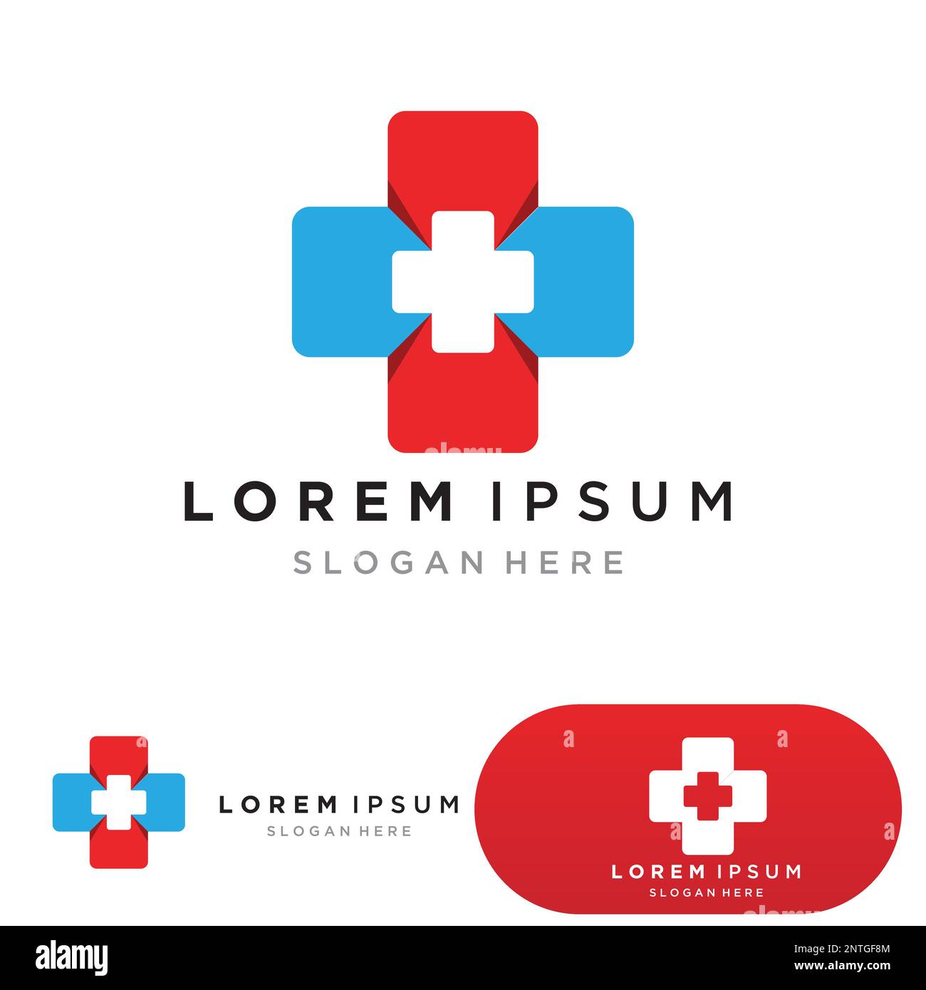 Medical Cross and Health Pharmacy Logo Vector Template Stock Vector ...