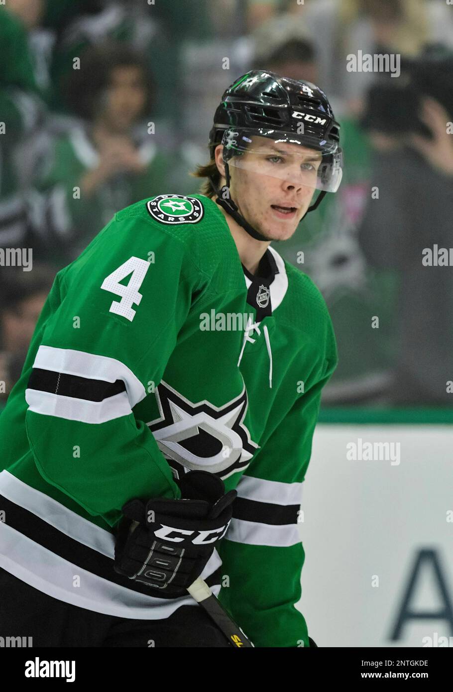 Dallas Stars Defenseman Miro Heiskanen (4) During An NHL Playoff Game ...