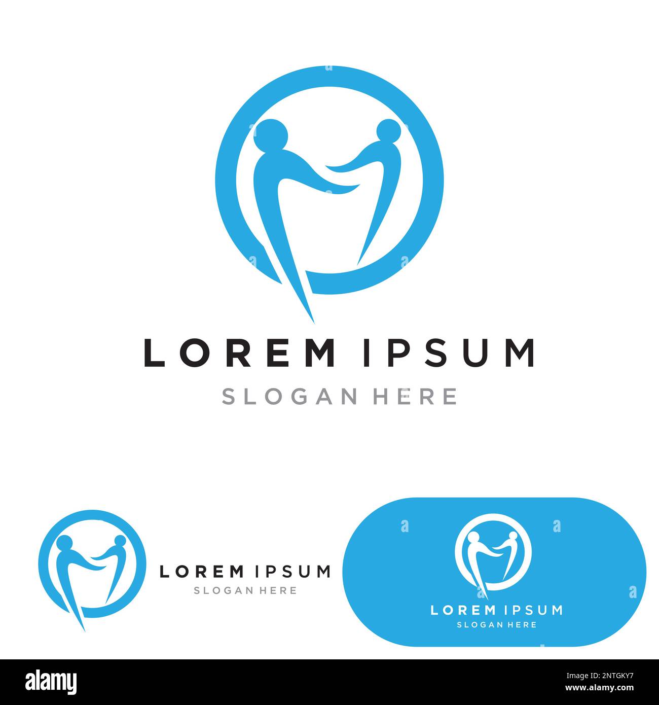 Dental logo Template vector illustration icon design Stock Vector