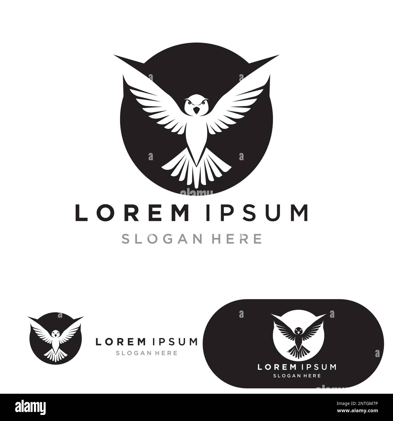 bird logo vector icon design template Stock Vector Image & Art - Alamy