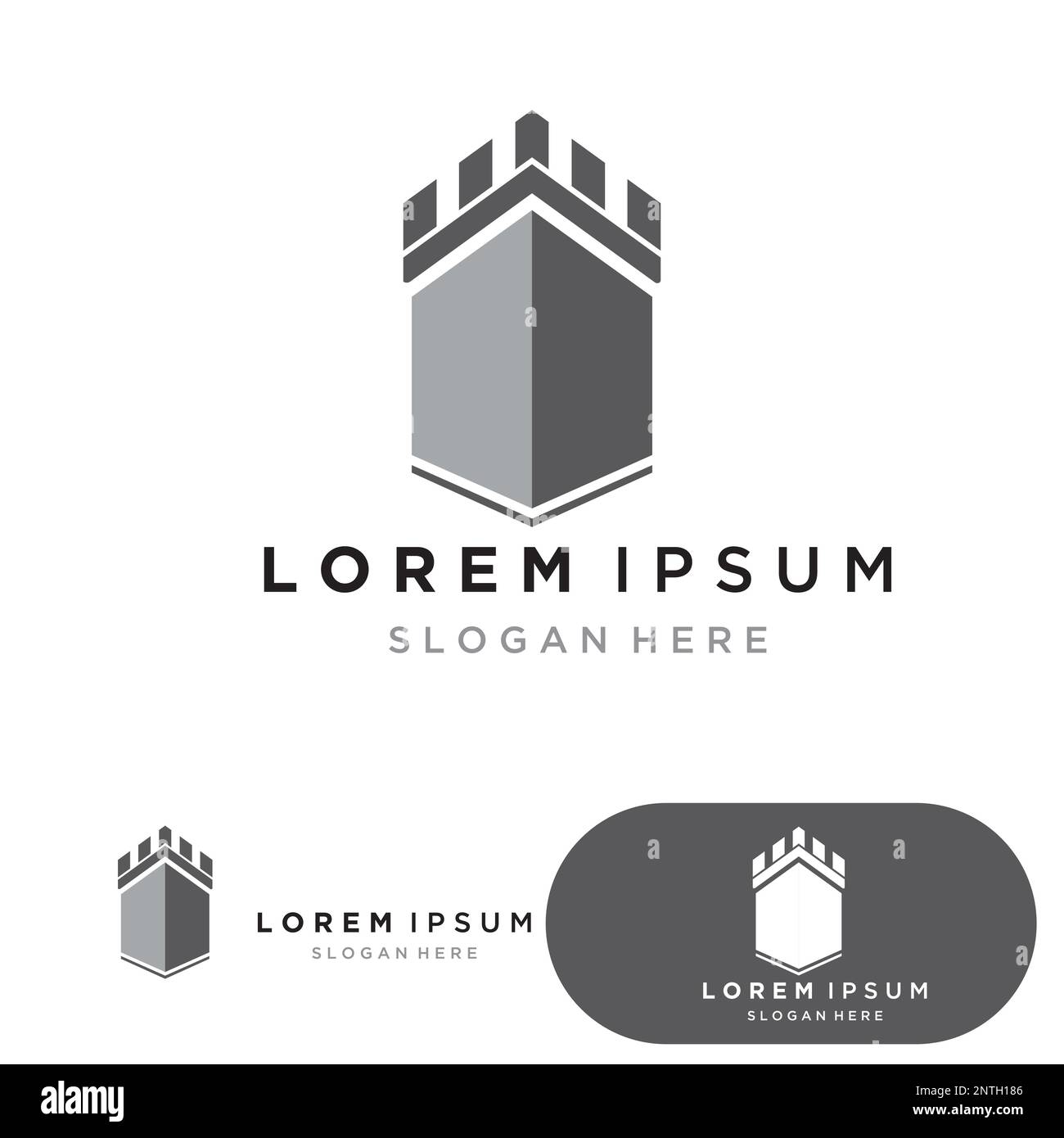 Fortress logo and symbol Stock Vector Image & Art - Alamy