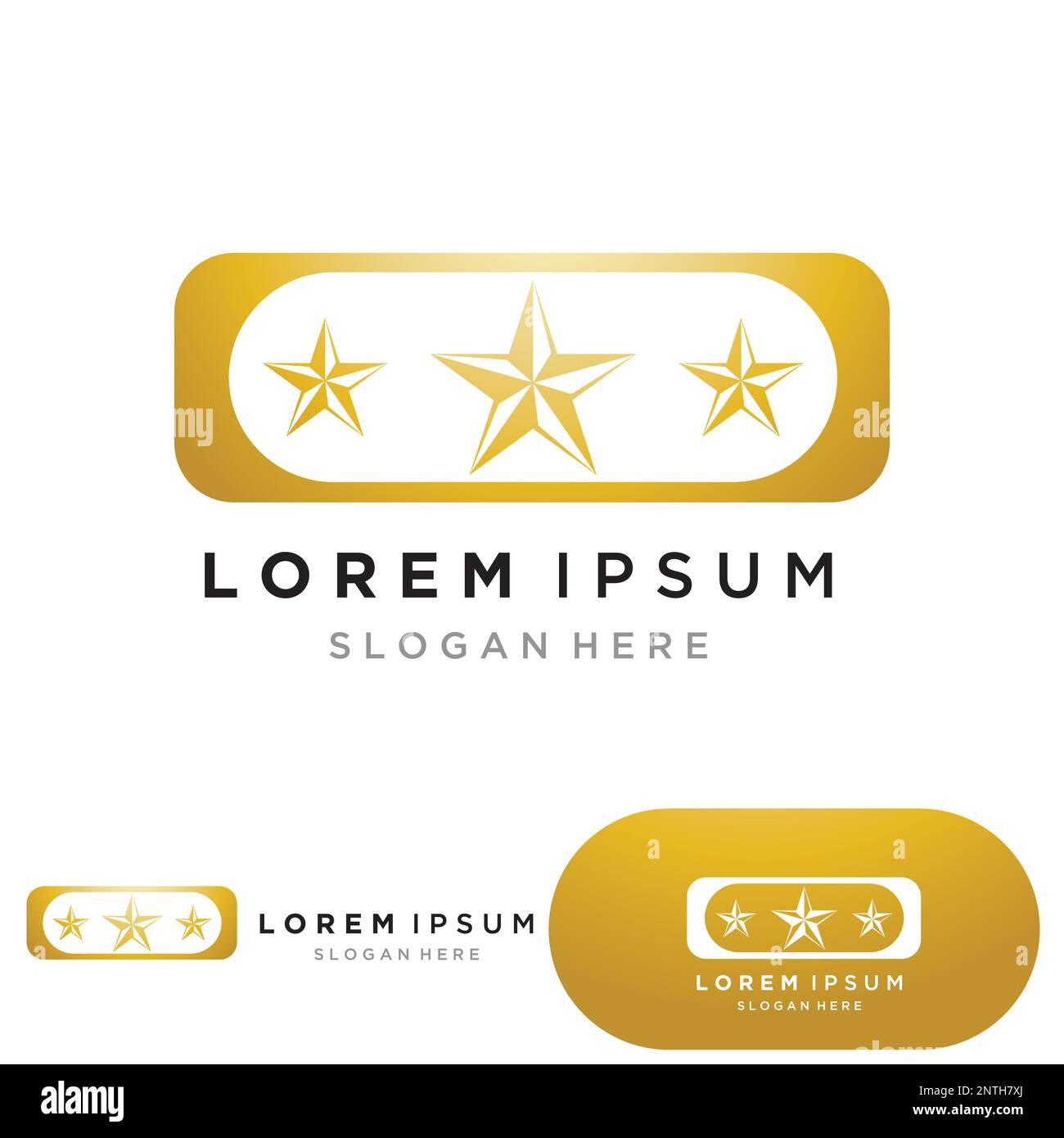 Gold Star Logo Vector with Black Background Stock Vector Image & Art ...