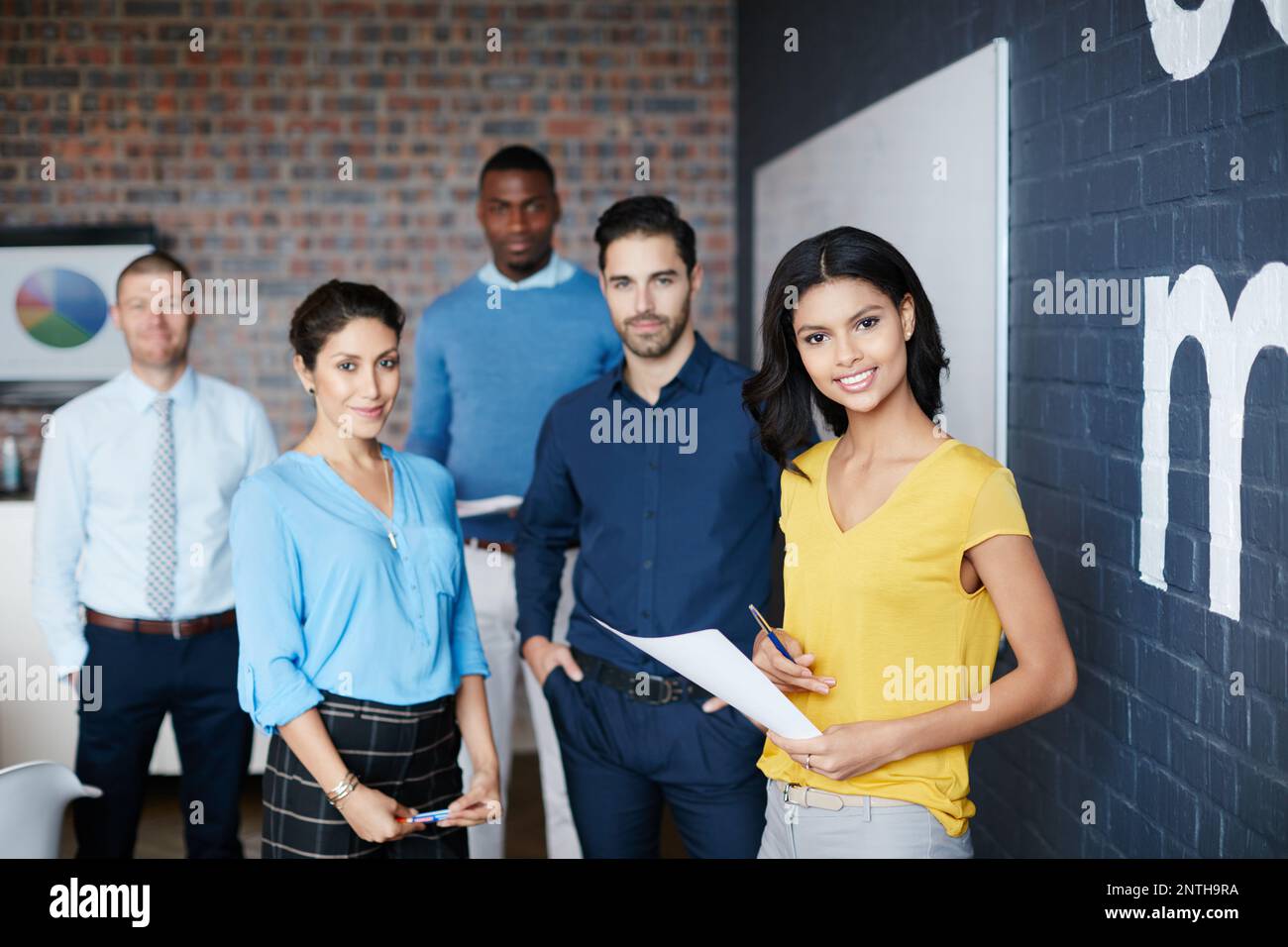 Were the team you need. Cropped portrait of a group of businesspeople ...