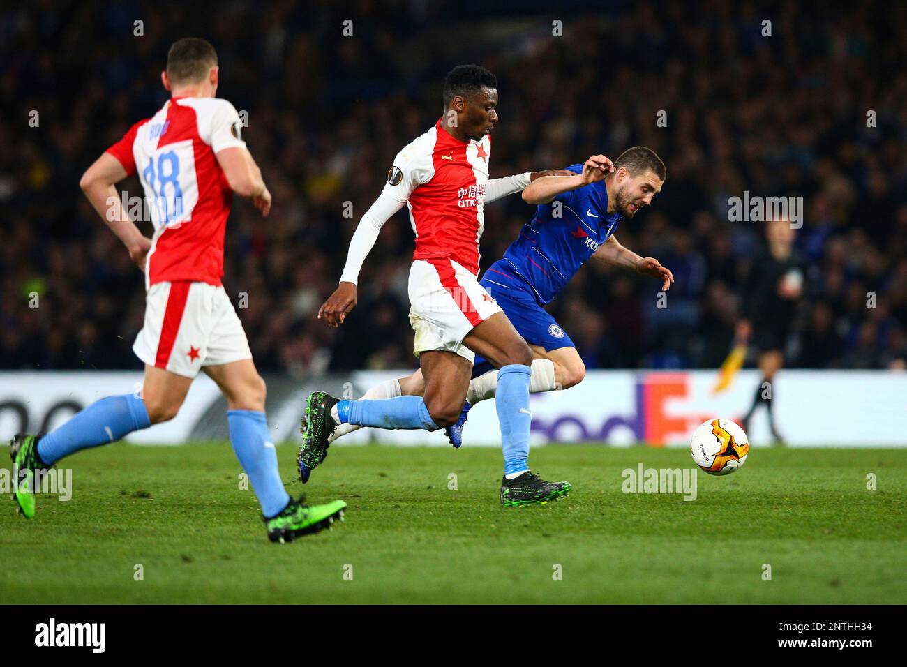 LONDON, ENGLAND - APRIL 18, 2019: Ibrahim Traore Of Slavia