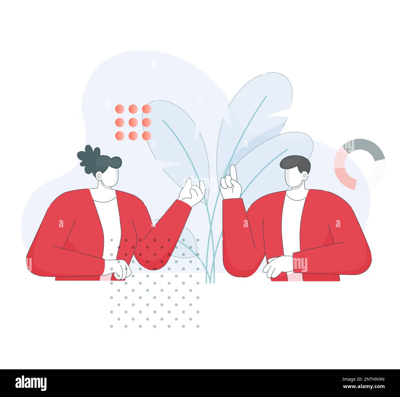 Business people brainstorming discussing ideas Stock Vector Images - Alamy