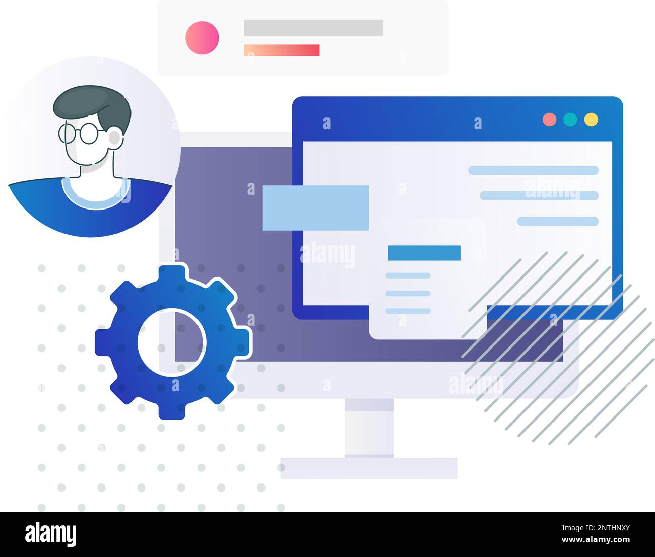 Stock website content Stock Vector Images - Alamy