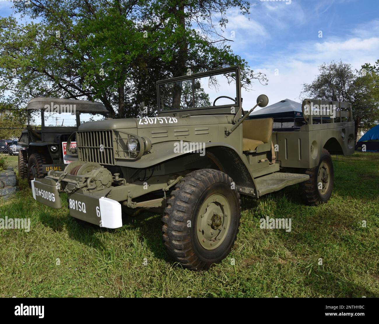 PLYMOUTH, CA - APRIL 19: 1945 Dodge WC52 3/4 ton troop/transport ...
