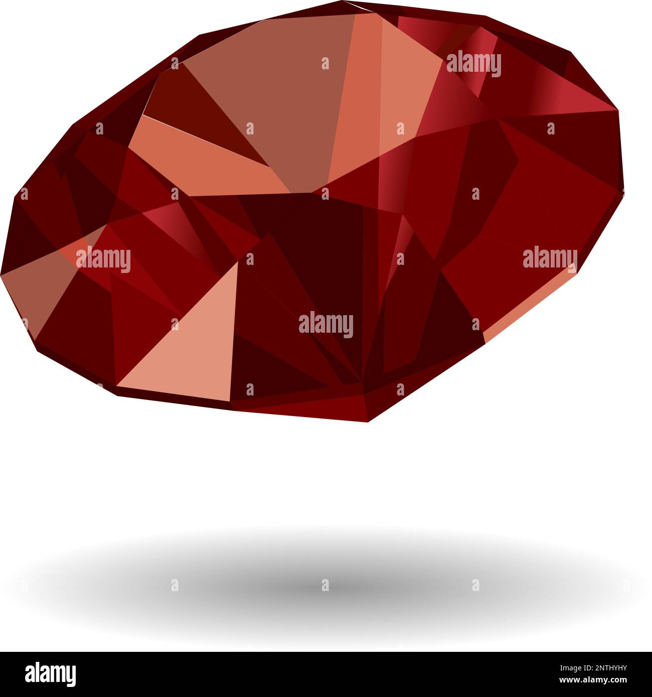 Set of red gems ruby of various shapes Stock Vector Image & Art - Alamy