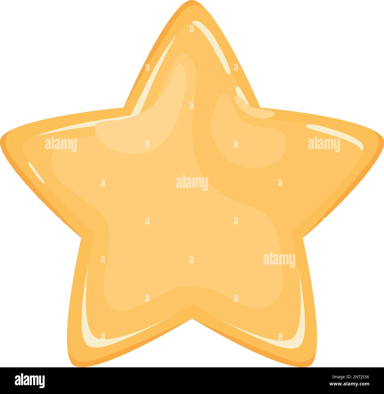 3d realistic cartoon vector gold star icon. Document symbol Stock Vector