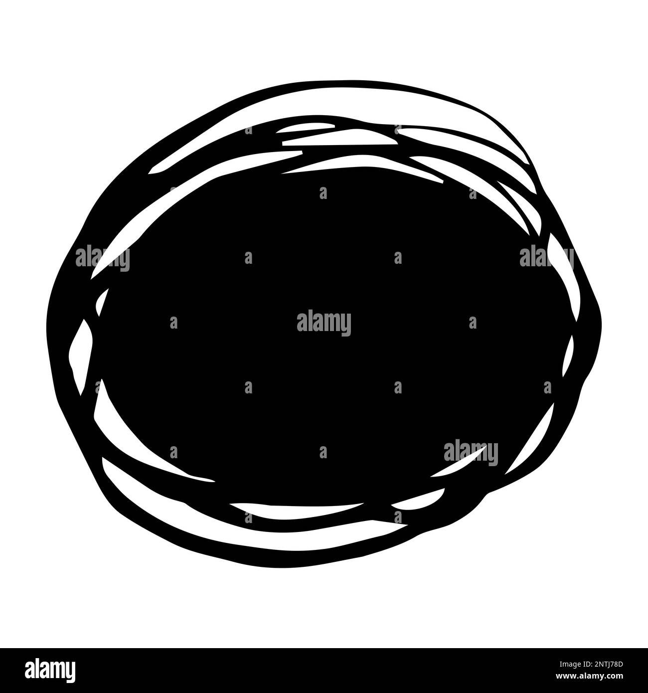 Hand painted black circle hi-res stock photography and images - Alamy