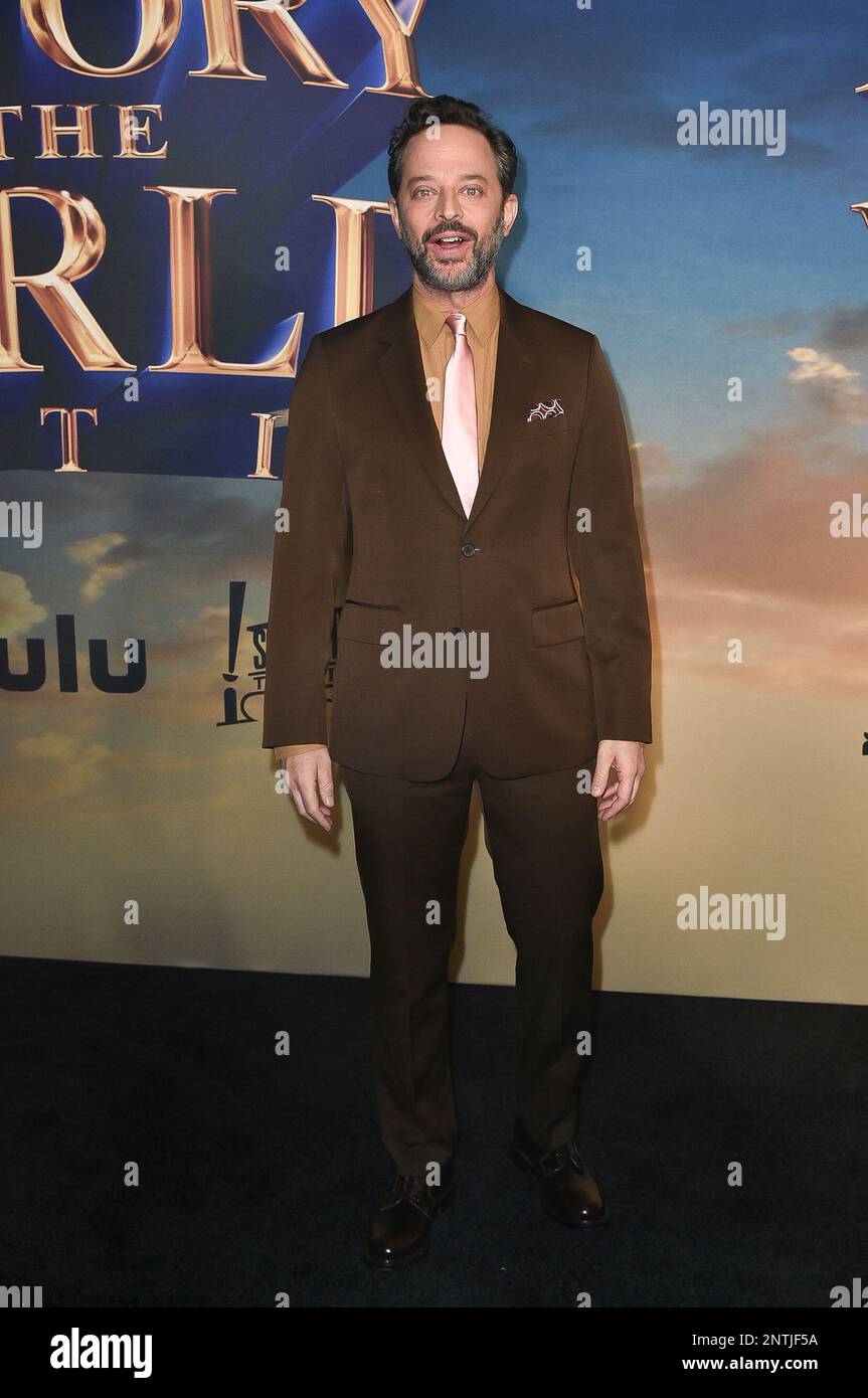 Nick Kroll arrives at the premiere of "History of the World, Part II" on Monday, Feb. 27, 2023 ...