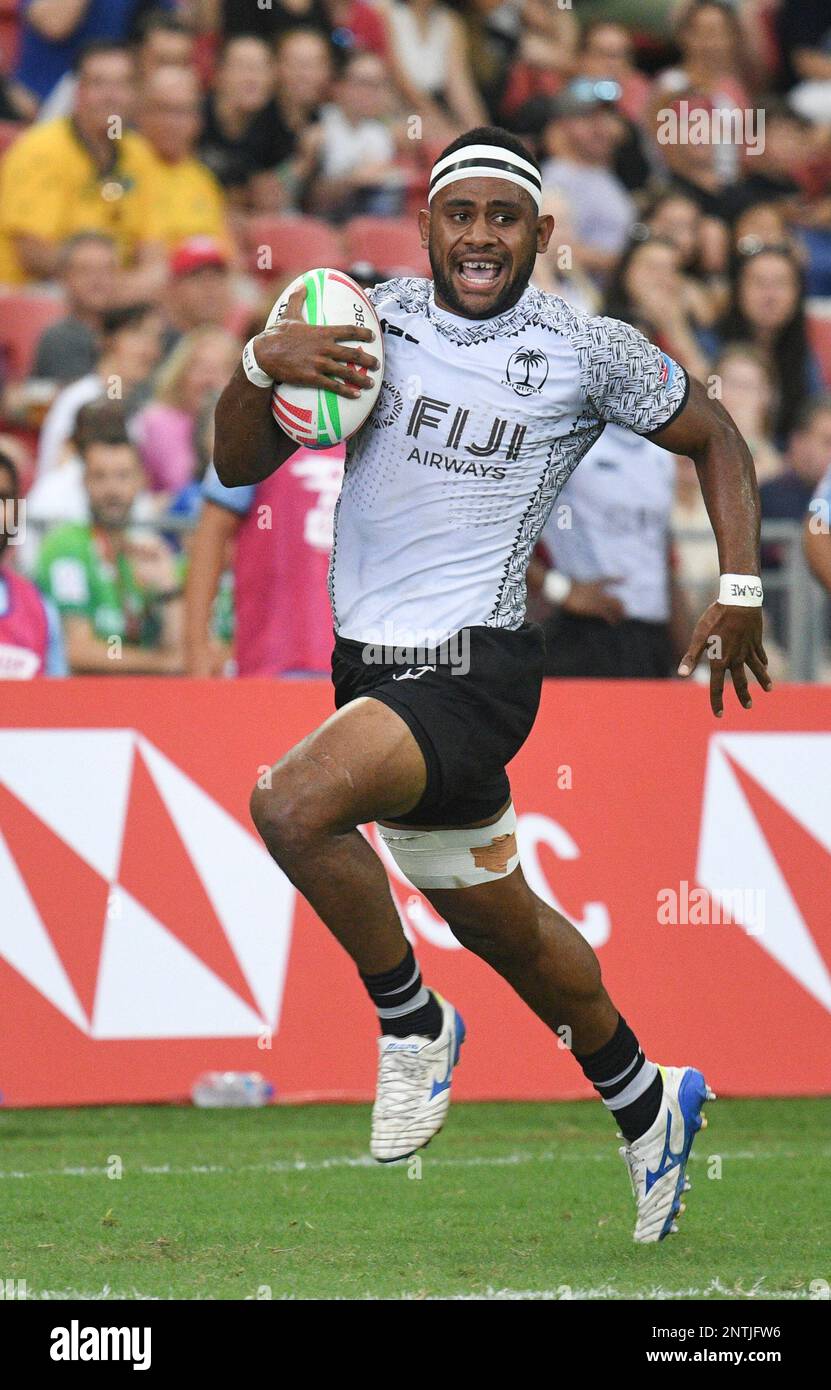 Fiji's Vilimoni Botitu during the HSBC Singapore Rugby Sevens Cup