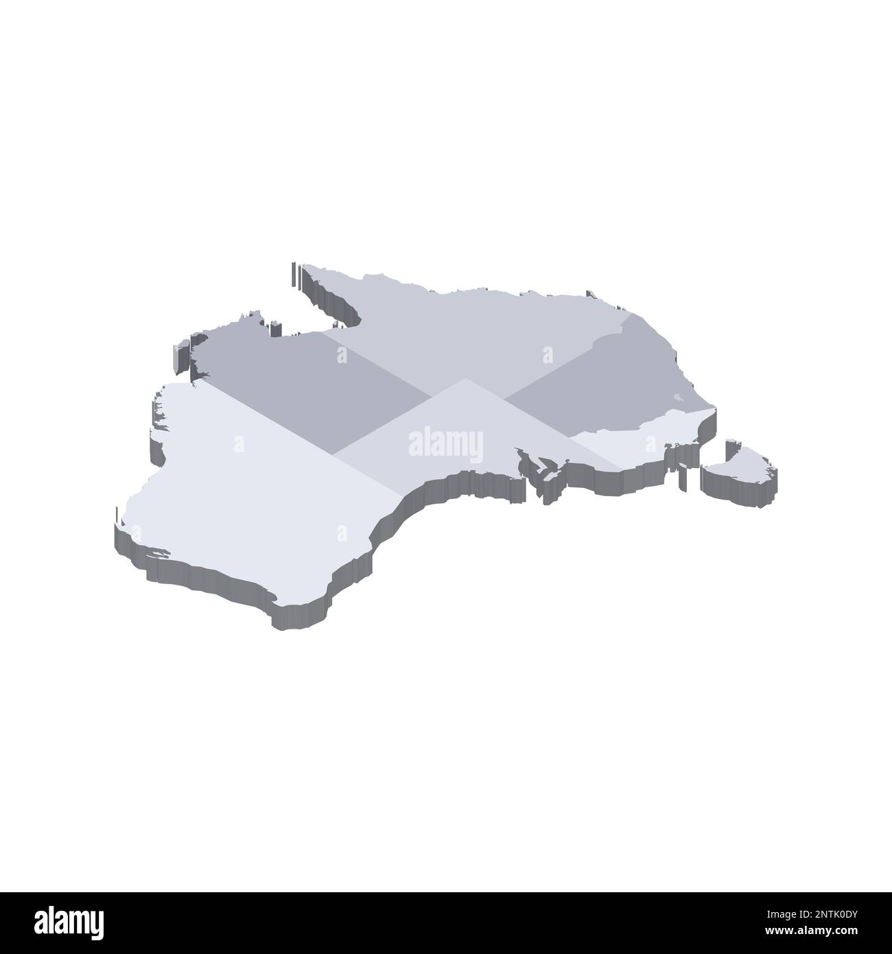 Australia Political Map Of Administrative Divisions States And