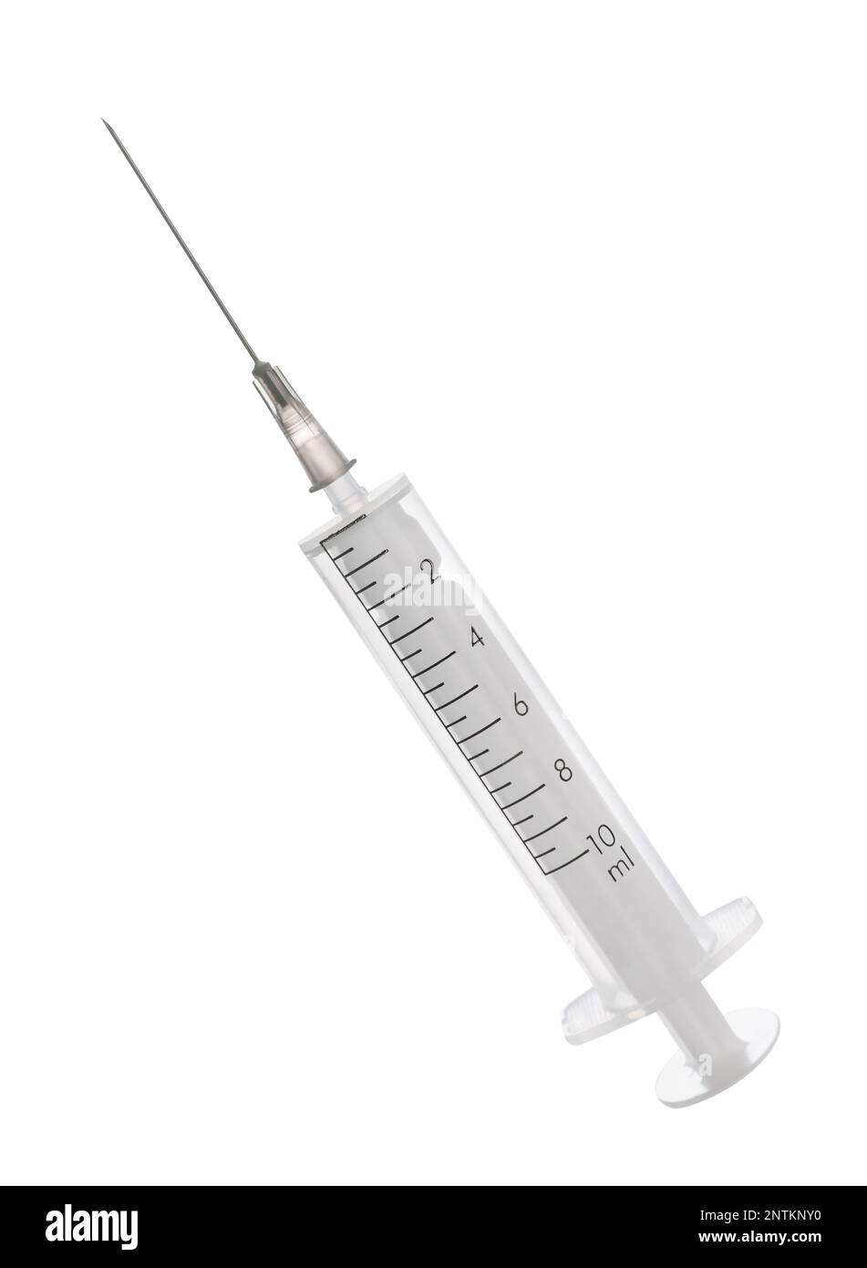 Disposable syringe with needle isolated on white Stock Photo Alamy