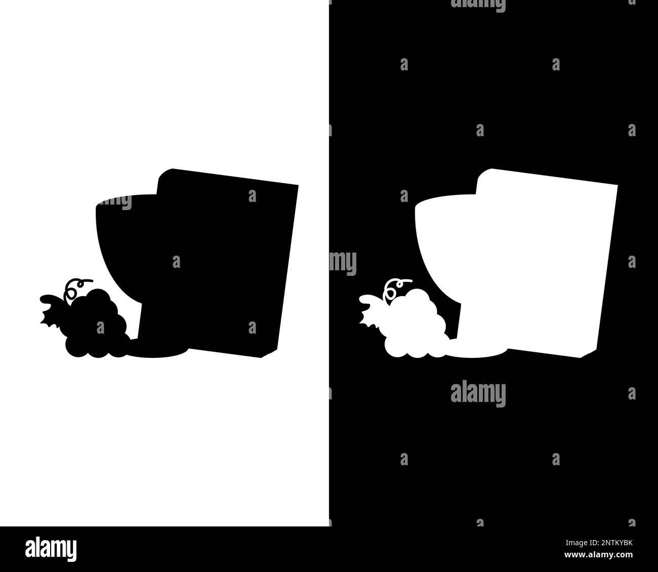 A group of black and white silhouettes for the Holiday Holy Week for your designs. Religious postcard and symbols. Vector illustration Stock Vector