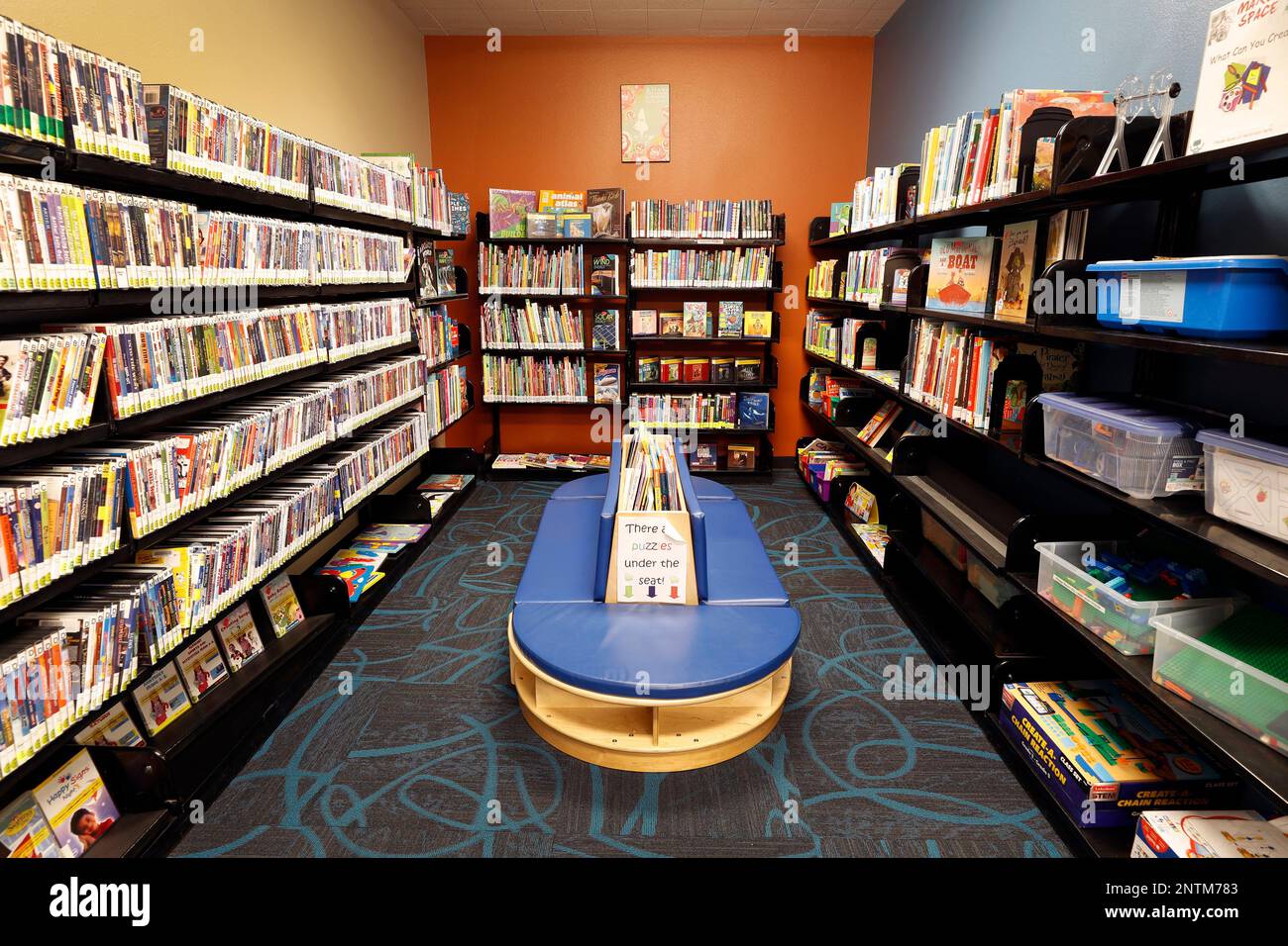 In this March 7, 2019, photo, the children's section of the Searchlight