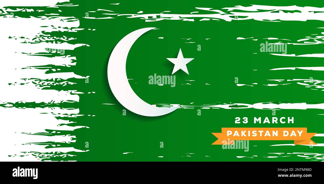 pakistan day horizontal banner concept design Stock Vector Image & Art