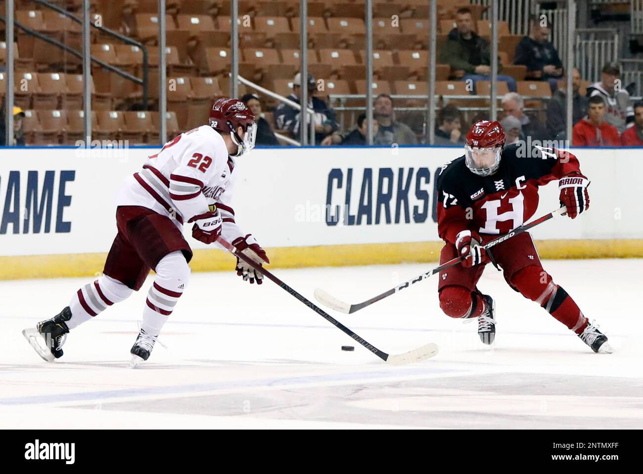 MANCHESTER, NH - MARCH 29: Harvard Crimson forward Lewis Zerter-Gossage ...