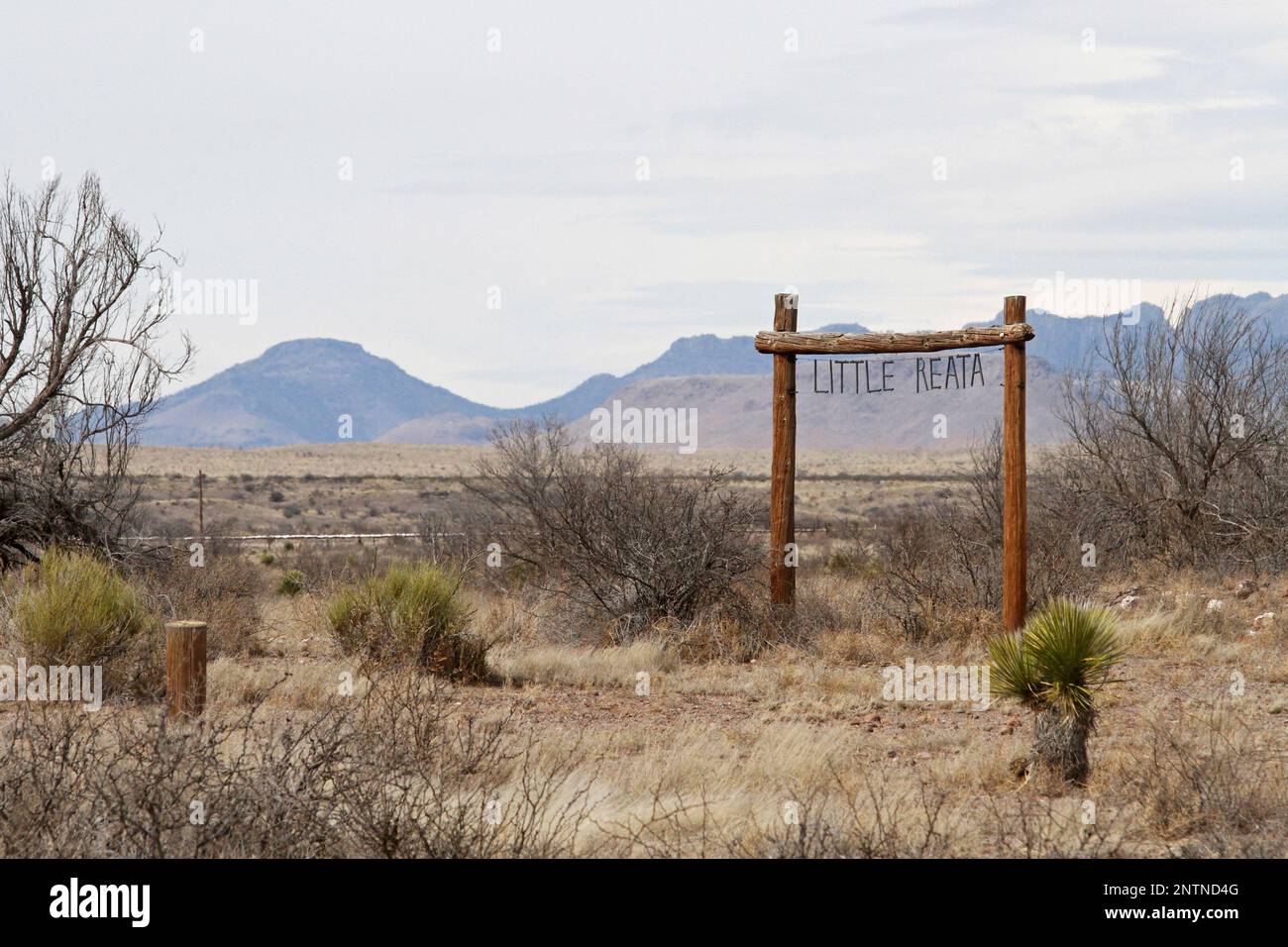 A view of Wyatt Ranches' "Little Reata" ranch where murals painted by