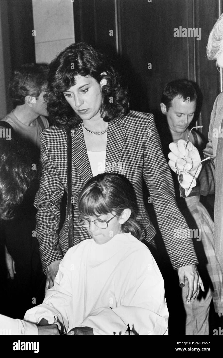 Victoria Reggie Kennedy with her daughter, Caroline Kennedy (age 7