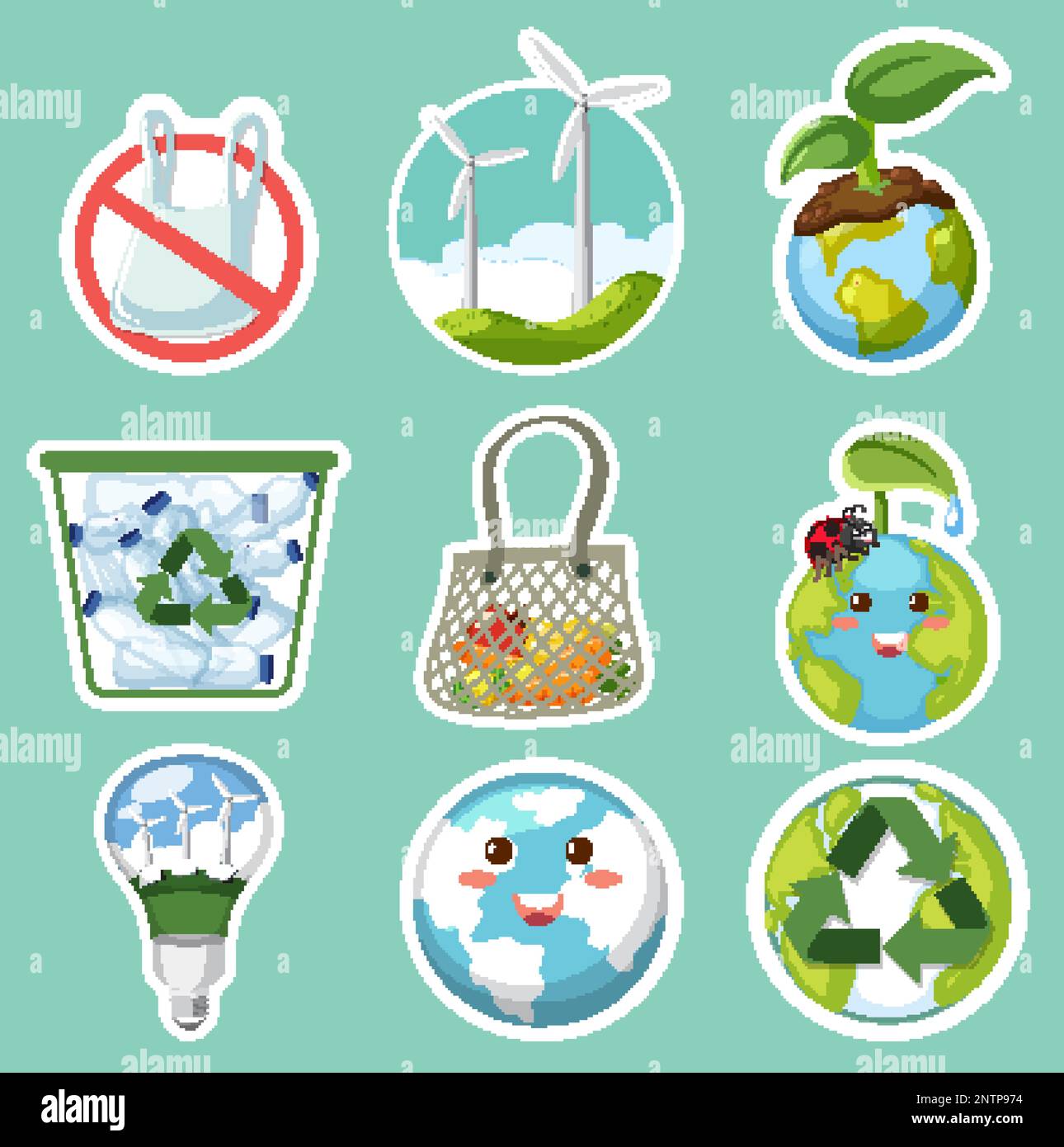Ecology and environment icon theme illustration Stock Vector Image ...