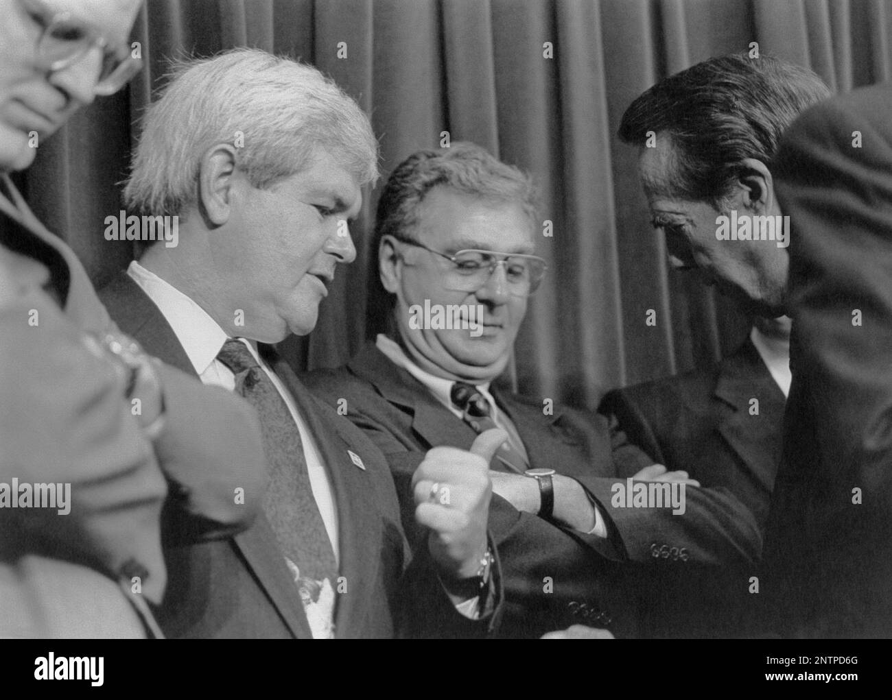 Representative Chris Shays, Newt Gingrich, Dick Armey and Bob Dole 