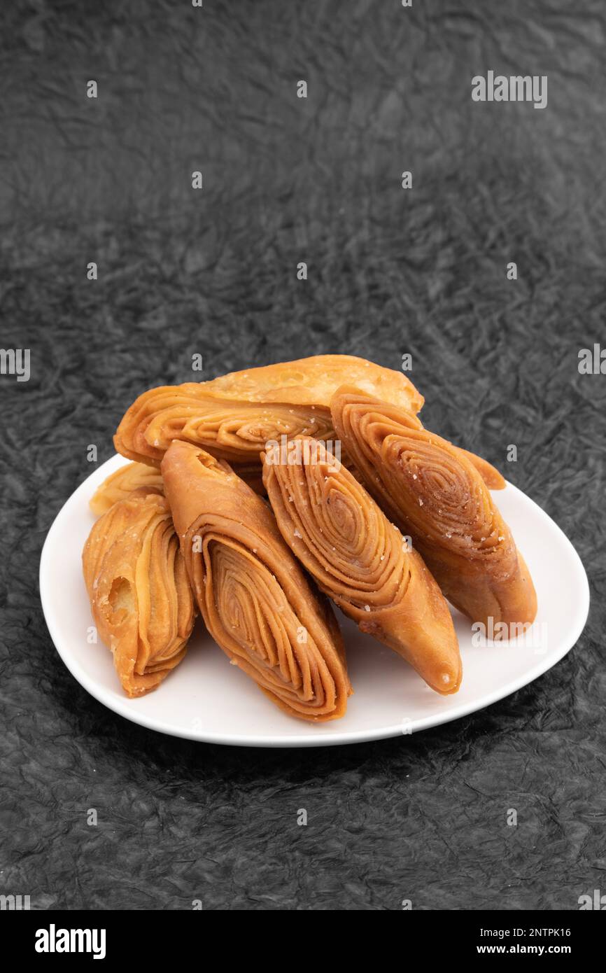 Indian Madatha Thumb Khaja Also Called Gottam Kaja, Badusha, Chirote