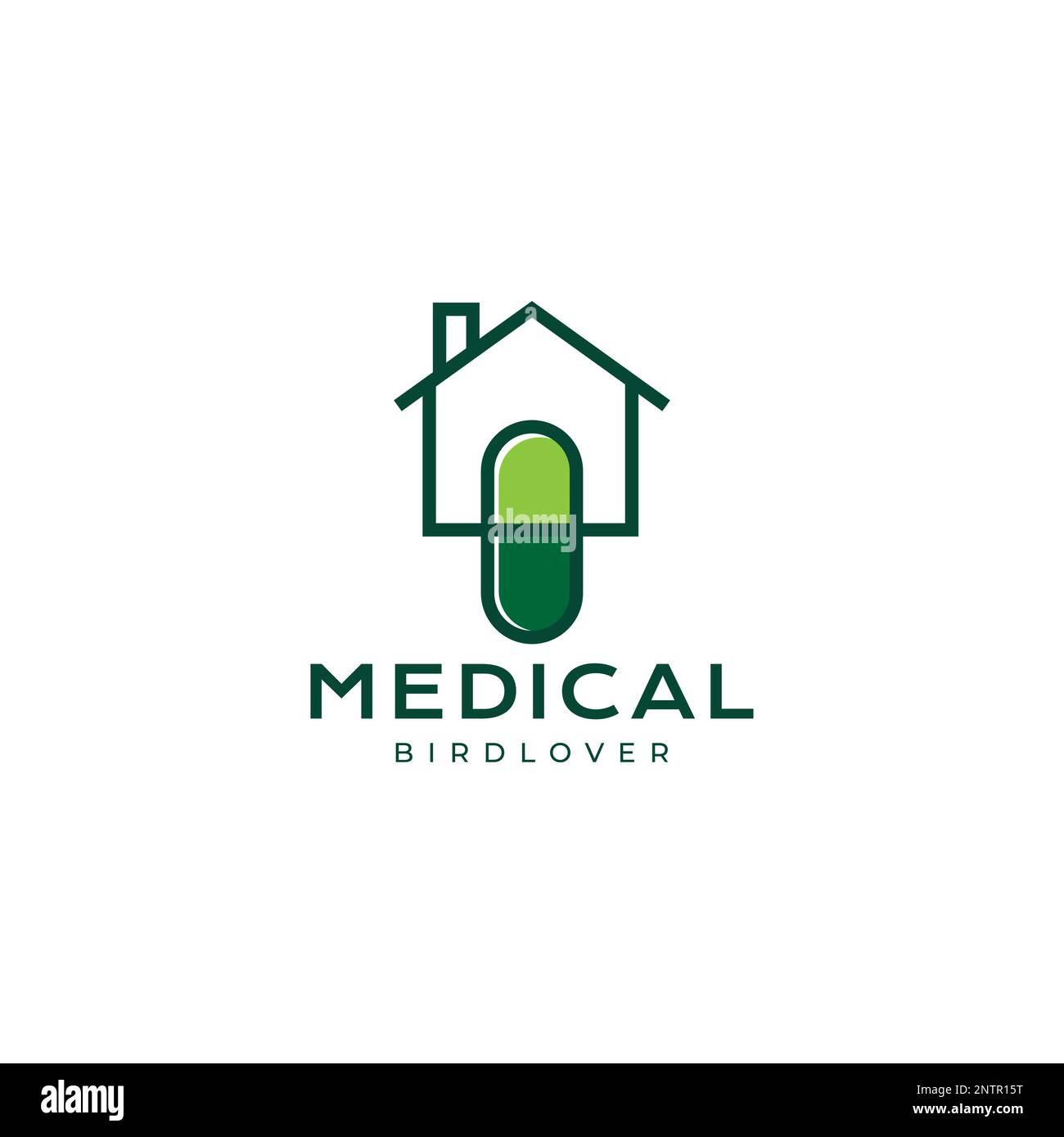 bird cage clinic health care pets modern logo design vector icon illustration Stock Vector