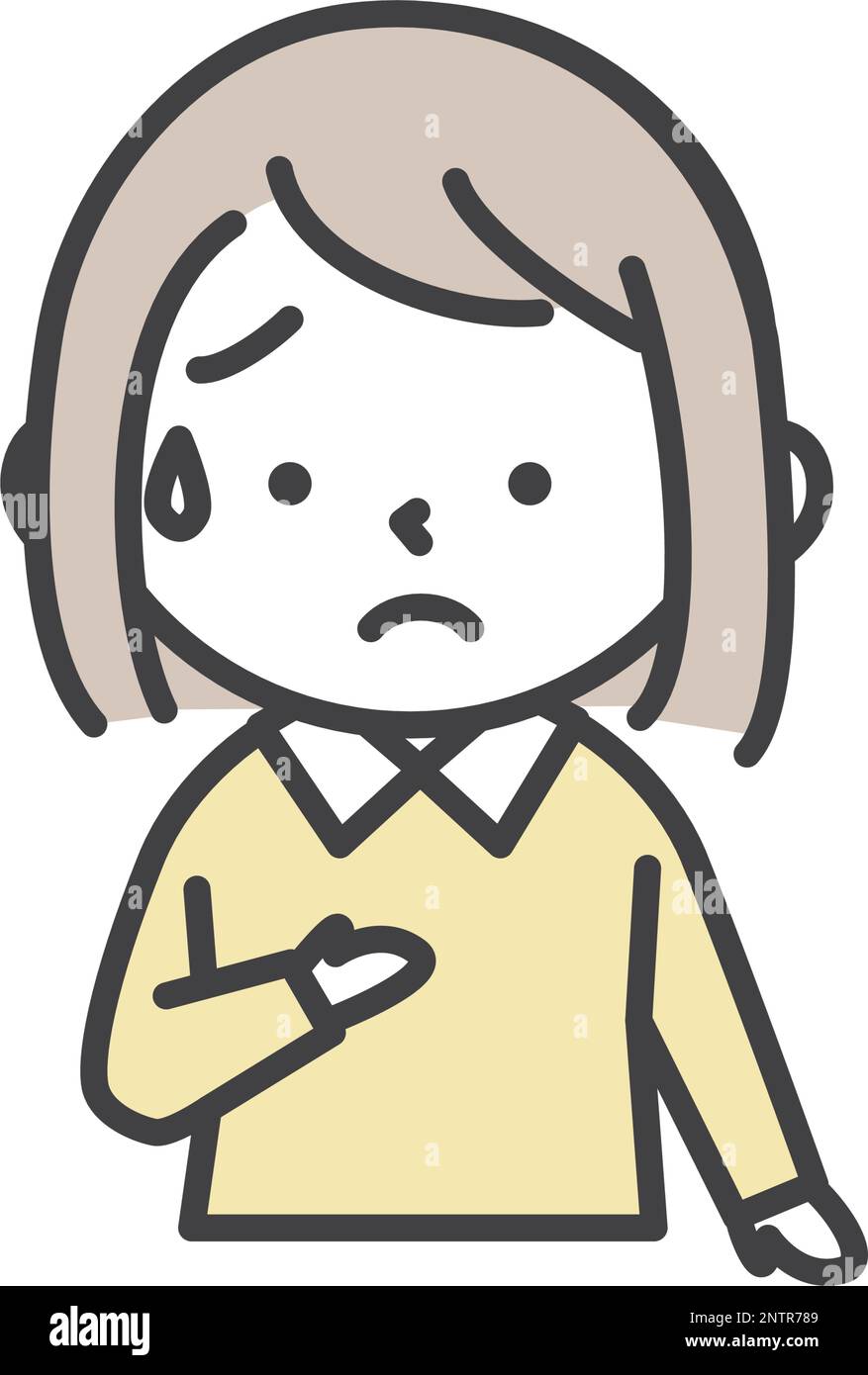 Nervous child kindergarten Stock Vector Images Alamy