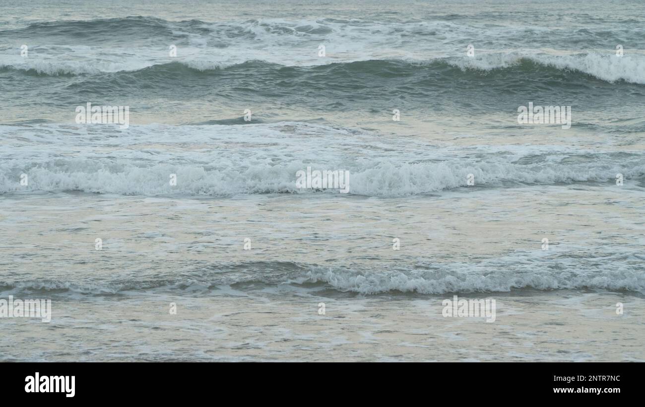 Blue sea waves sunset storm hi-res stock photography and images - Alamy