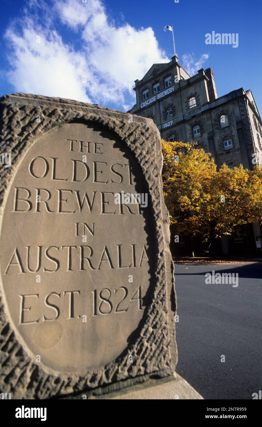 Australia, Tasmania, Hobart, the sign of the Cascade Brewery, the