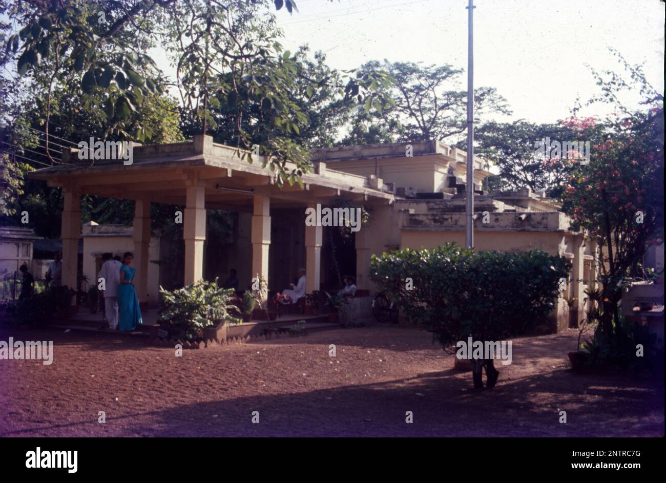 Shantiniketan is a neighbourhood of Bolpur town in the Bolpur subdivision of Birbhum district in West Bengal, India, approximately 152 km north of Kolkata.The complex includes five of Tagore's houses – Punascha, Shamali, Konarka, Udichi and Udayana. Udayana is where Tagore lived. Stock Photo