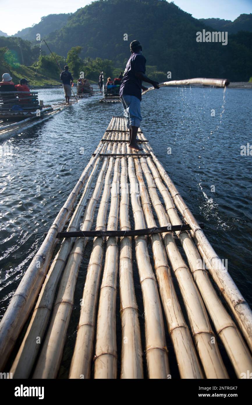 River rafting on the Rio Grande, Jamaica Stock Photo - Alamy