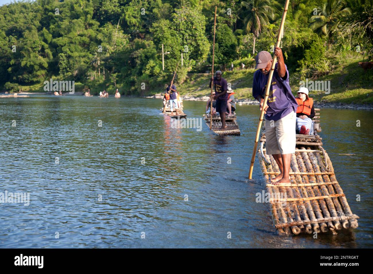 River rafting on the Rio Grande, Jamaica Stock Photo - Alamy