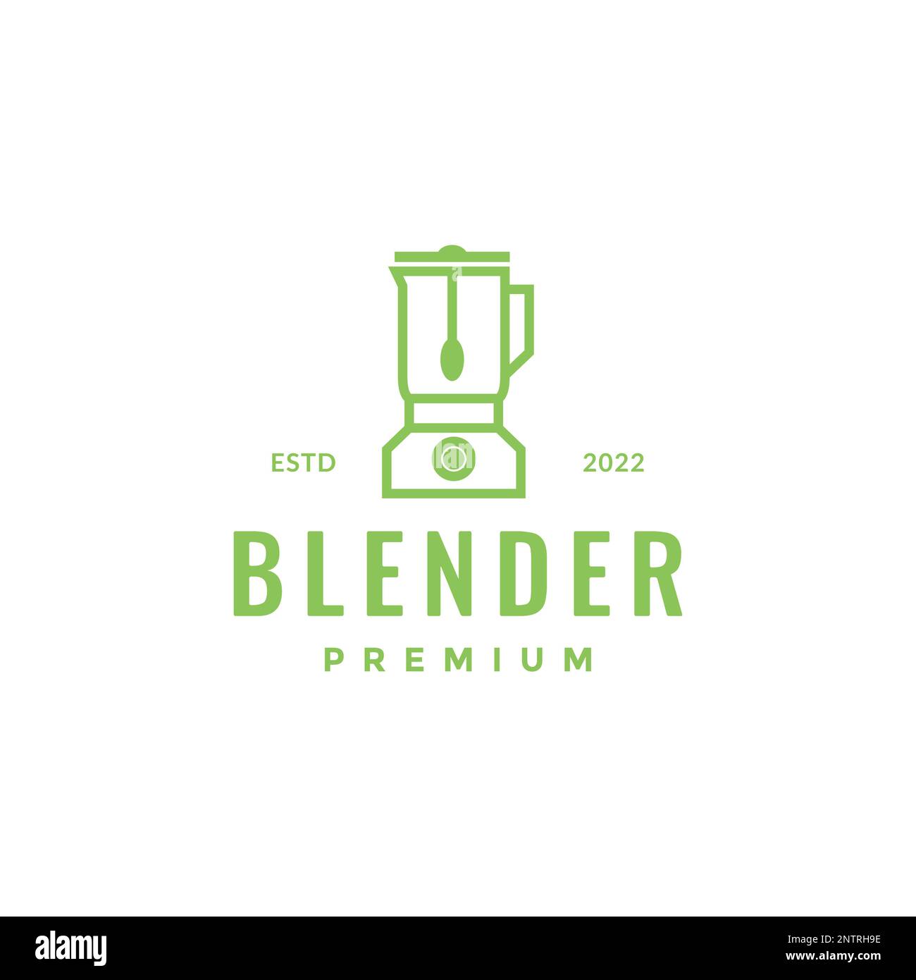 kitchen tools cooking blender spice fruit vegetable minimal logo design vector icon illustration