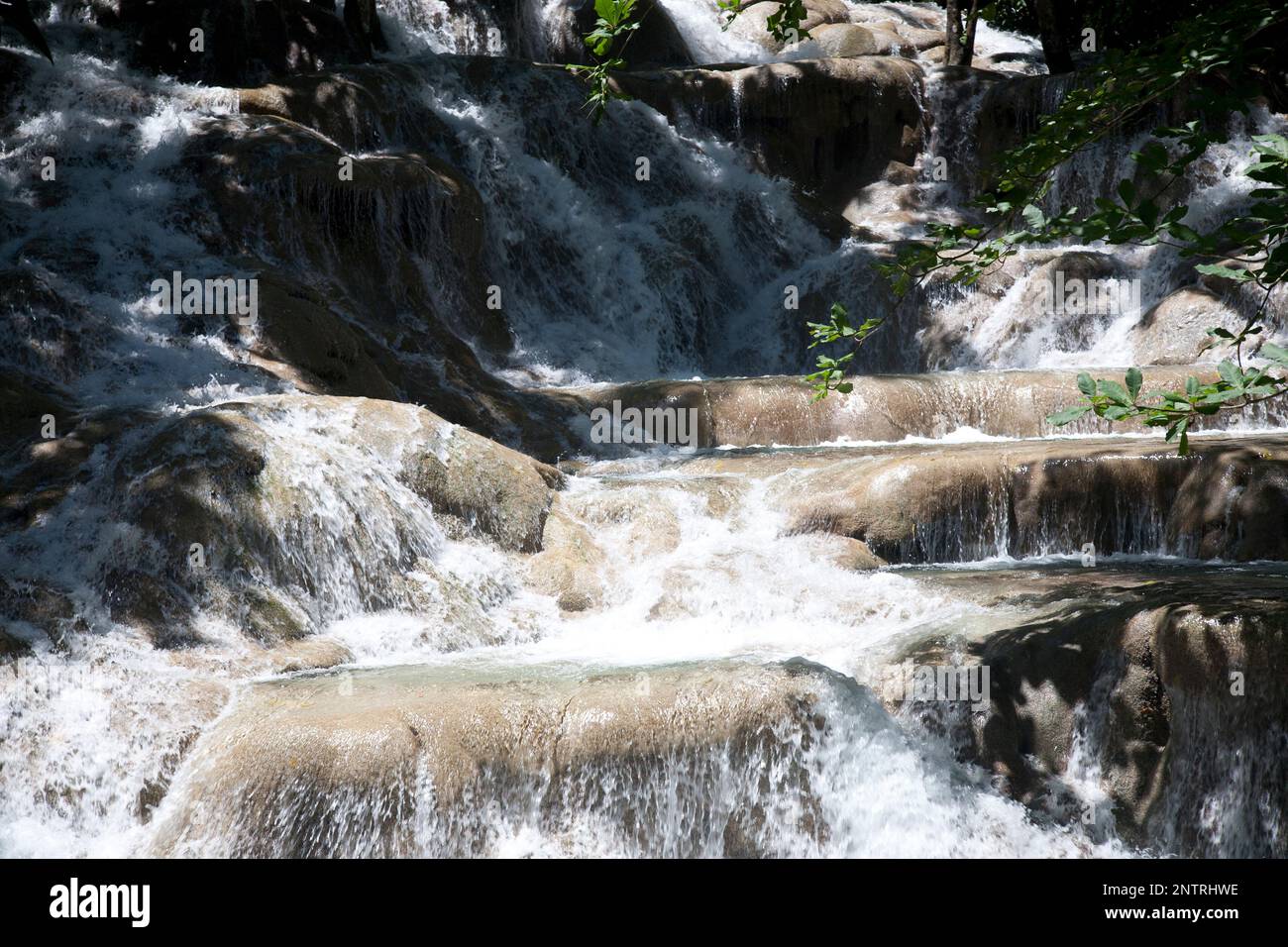 Dunns river falls, Ocho Rios, Jamaica. Stock Photo