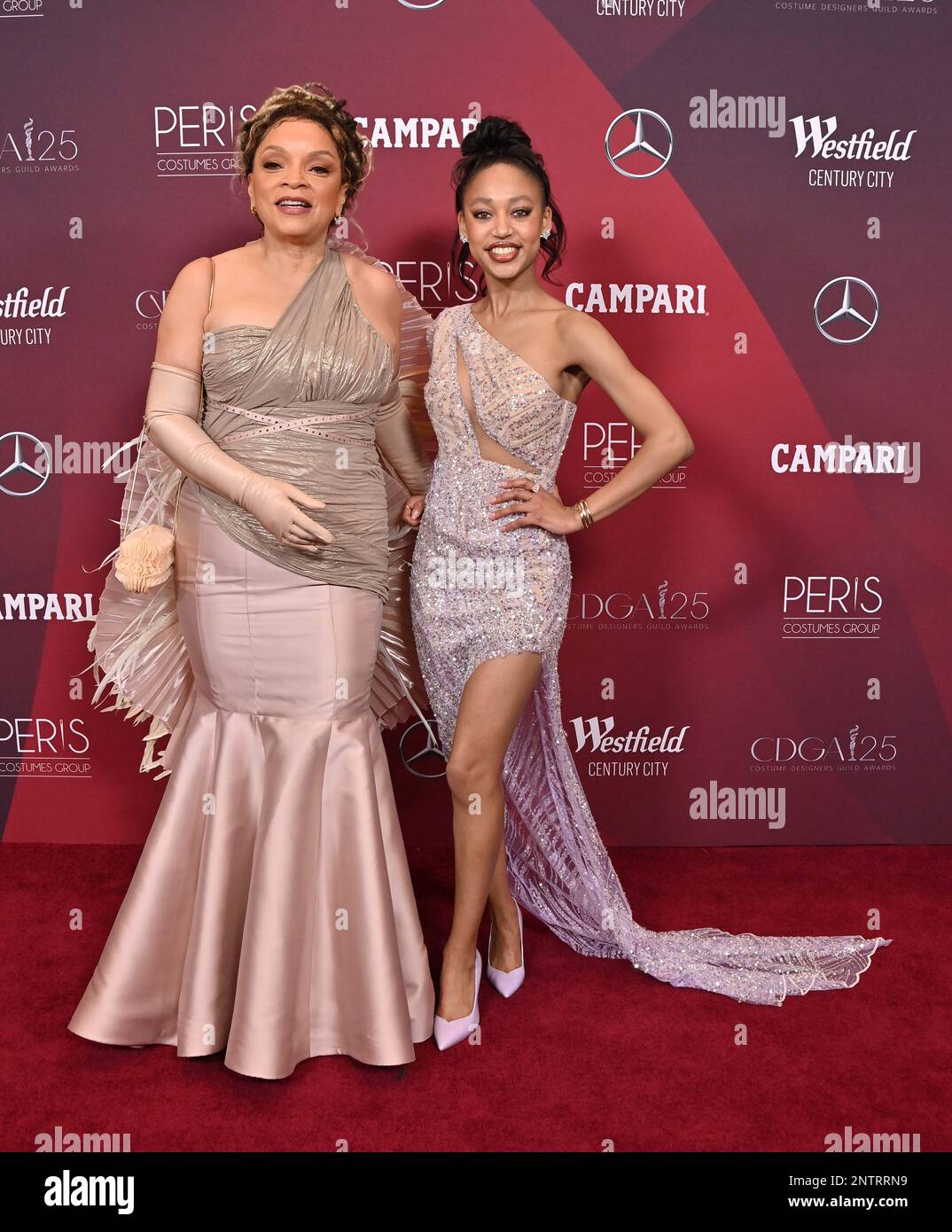 Ruth E. Carter and D'On Lauren Edwards arriving at the 25th Costume Designers Guild Awards held at The Fairmont Century Plaza on February 27, 2023 in Century City, CA. © Tammie Arroyo / AFF-USA.com Credit: AFF/Alamy Live News Stock Photo