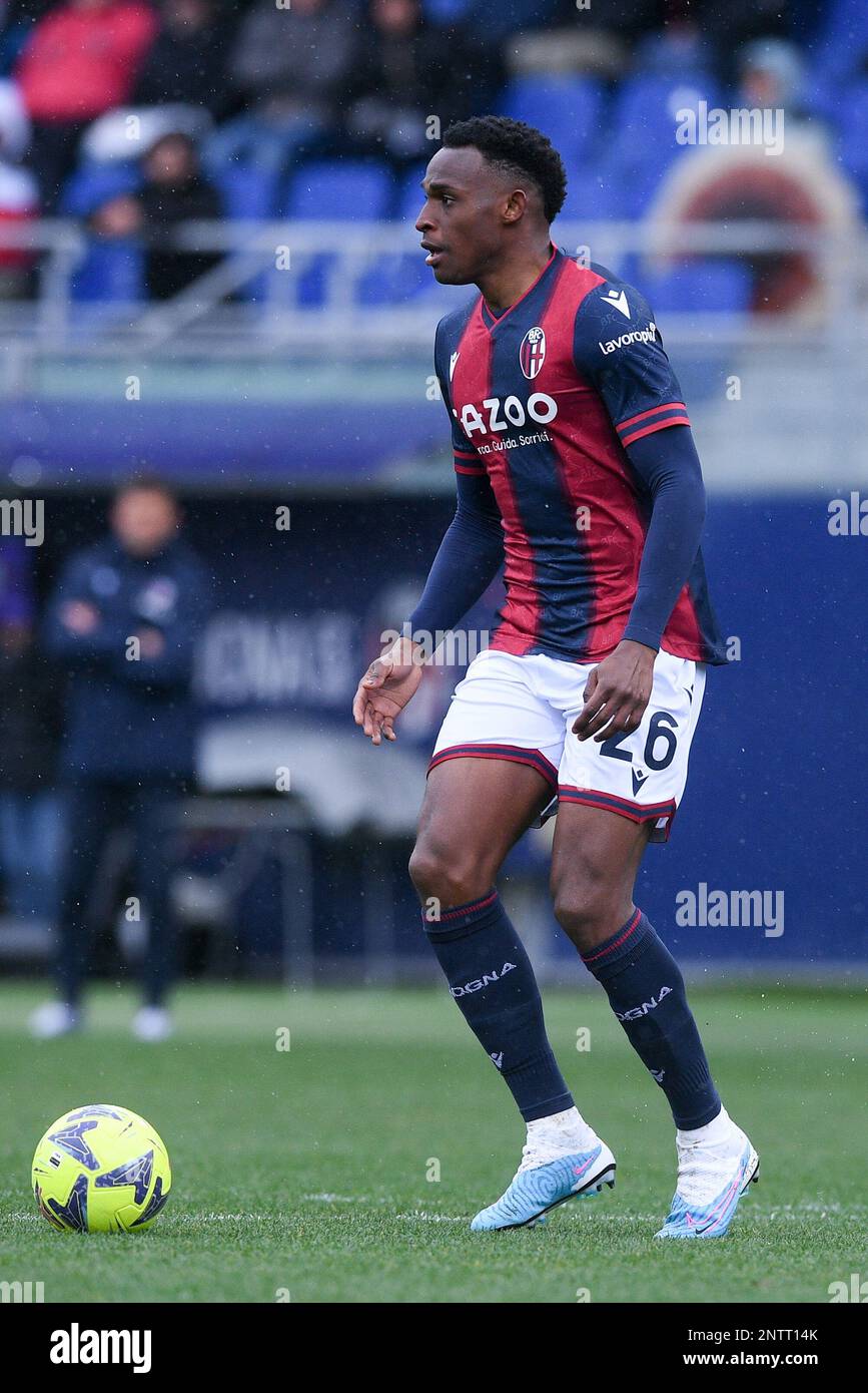 Bologna, Italy. 26th Feb, 2023. Jhon Lucumi of Bologna FC during the
