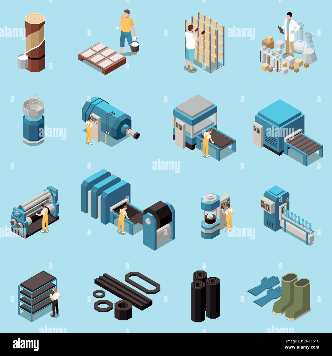 Mixing rollers Stock Vector Images Alamy