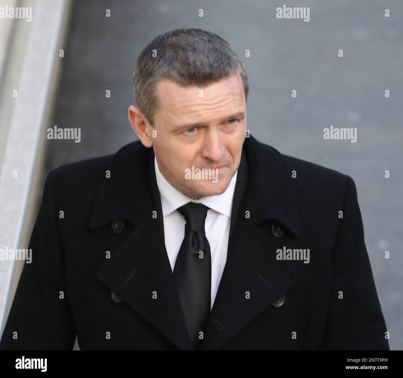 pic shows mourner former Watford Manage Ade Boothroyd Former England