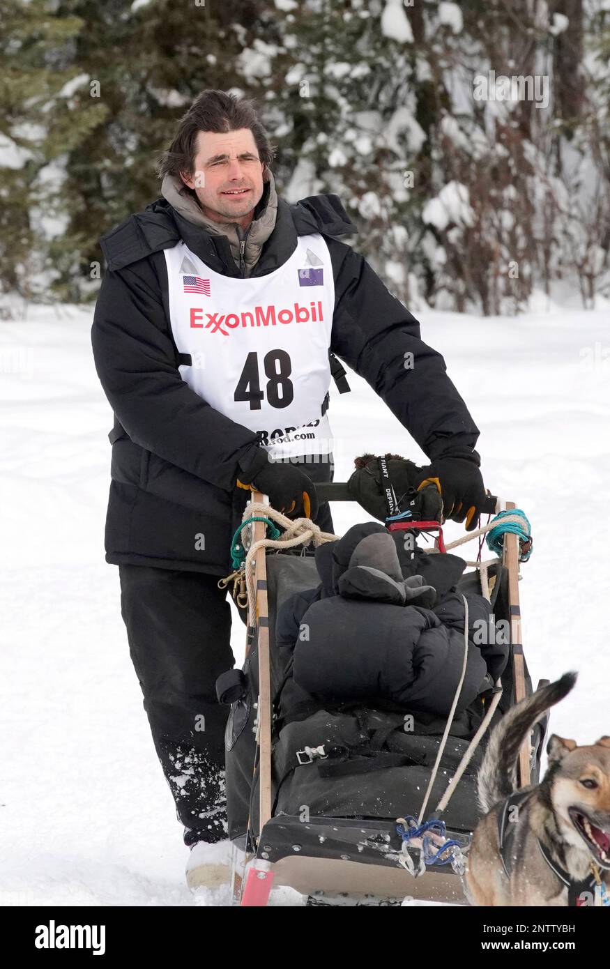 Musher Jeremy Keller of Knik, Alaska at the Iditarod Trail Dog Sled