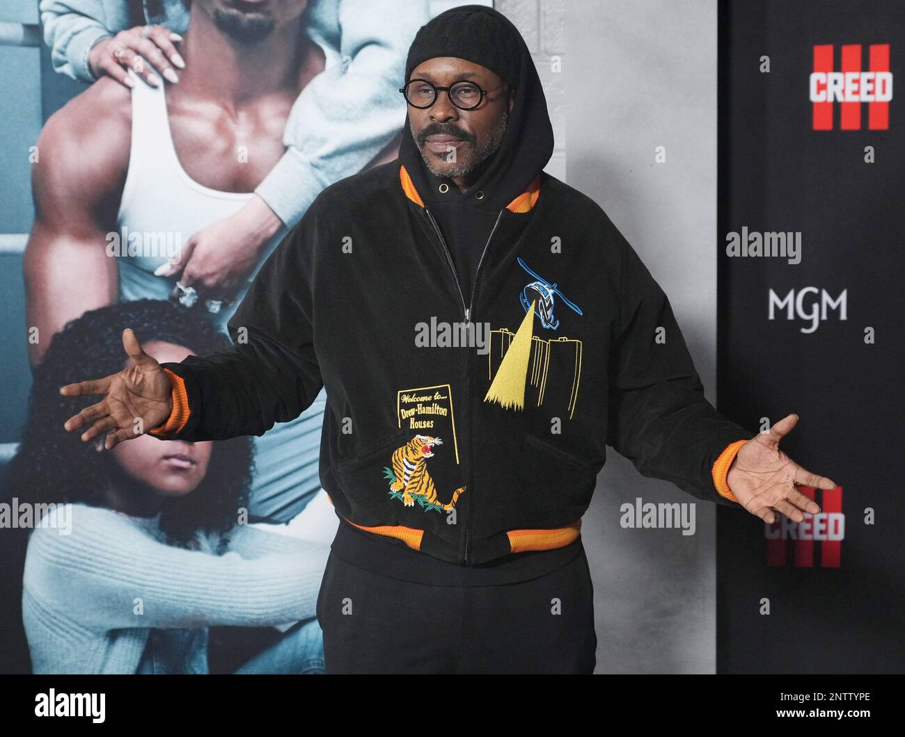Wood Harris arrives at the CREED III Los Angeles Premiere held at the