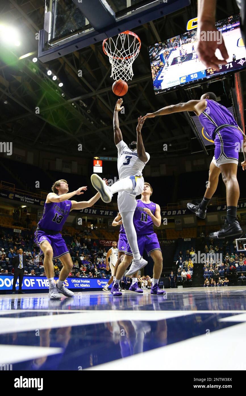 CHATTANOOGA, TN MARCH 02 Chattanooga Mocs guard David JeanBaptiste