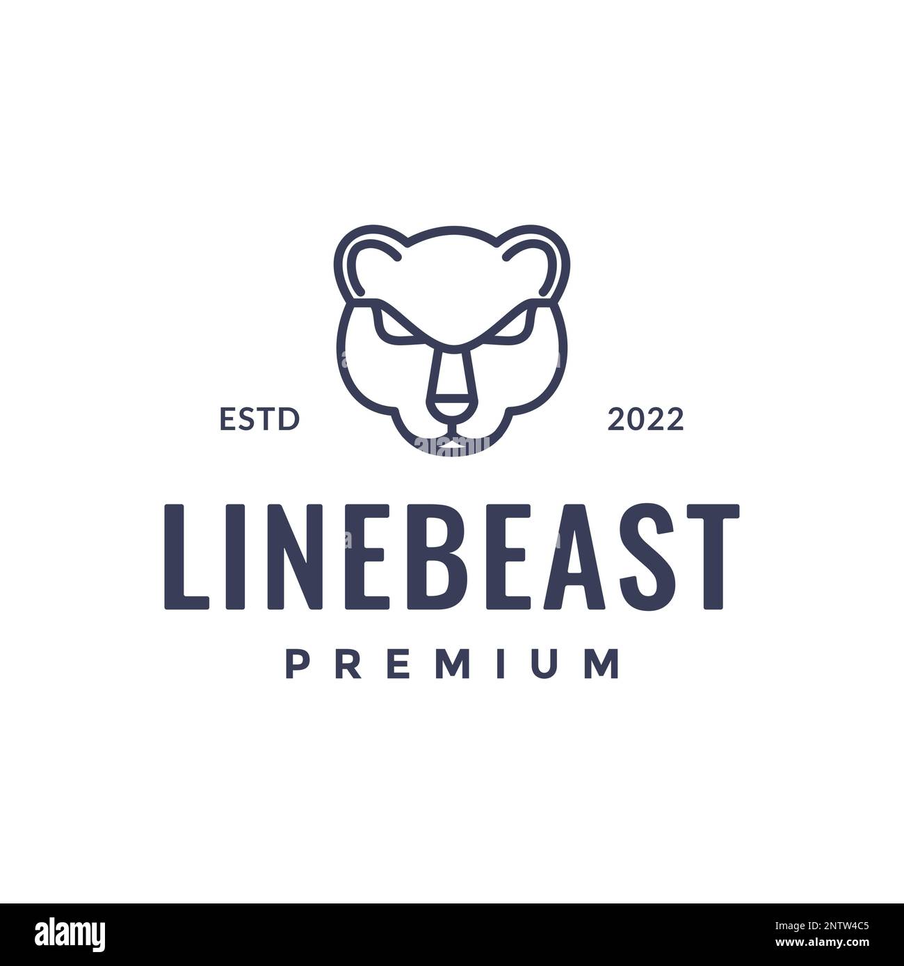 Big wolf face Stock Vector Images - Alamy