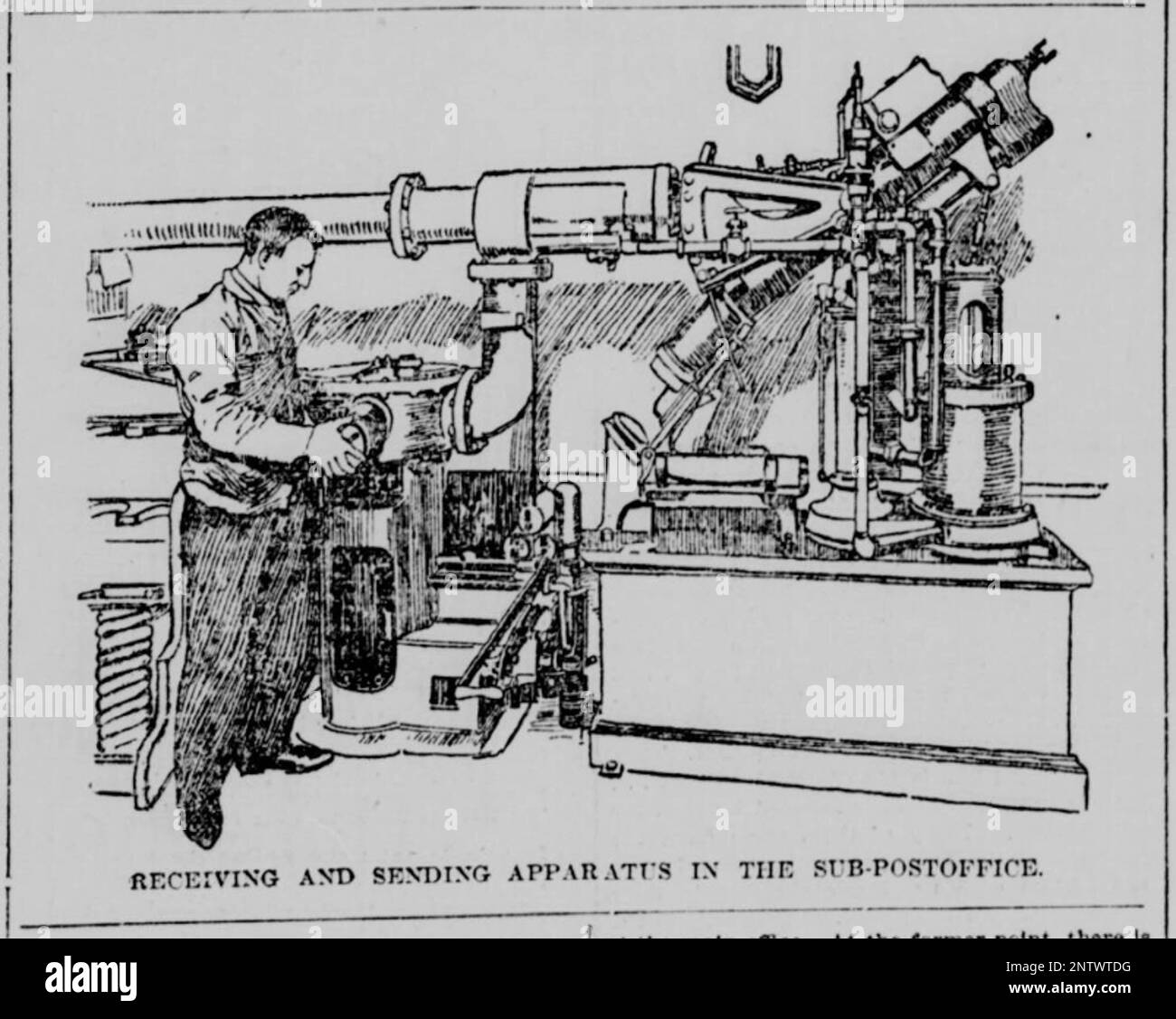 The pneumatic tube mail Stock Photo Alamy