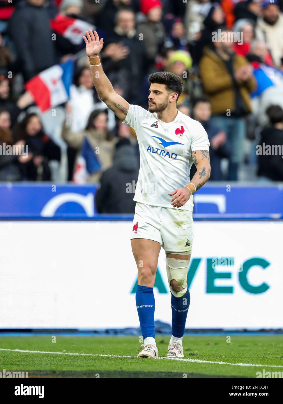 Maillot De Rugby Emile Ntamack Tournefeuille #26, Blanc, Homme XXL, Porté